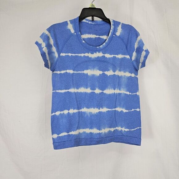 Lululemon Swiftly Tech Short Sleeve Crew Pipe Dream Blue Women's Size 6 - Picture 3 of 9